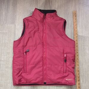 Point Zero Reversible Pink/Black Fleece Puffer Vest
